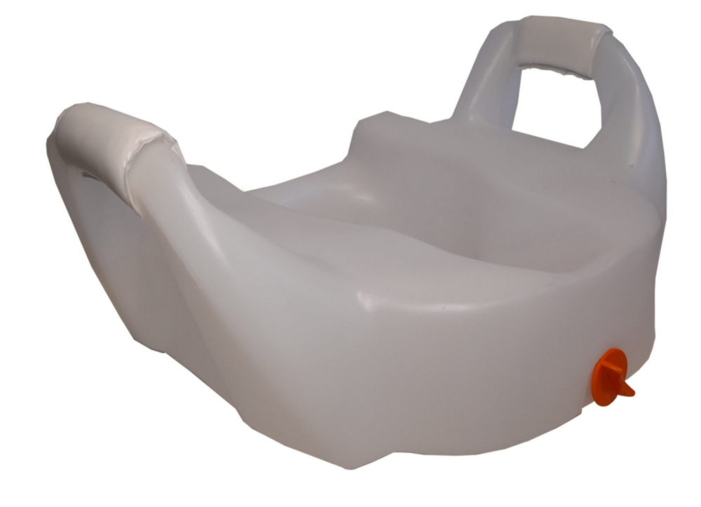 Eleva inodoro y bidet con manijas acolchadas