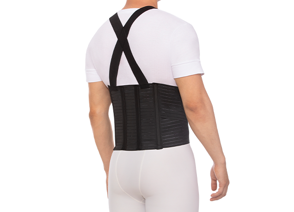 Faja de trabajo sacrolumbar aireada