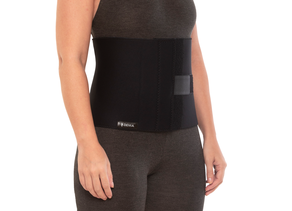 Faja lumbar de neoprene 24 cm deportiva