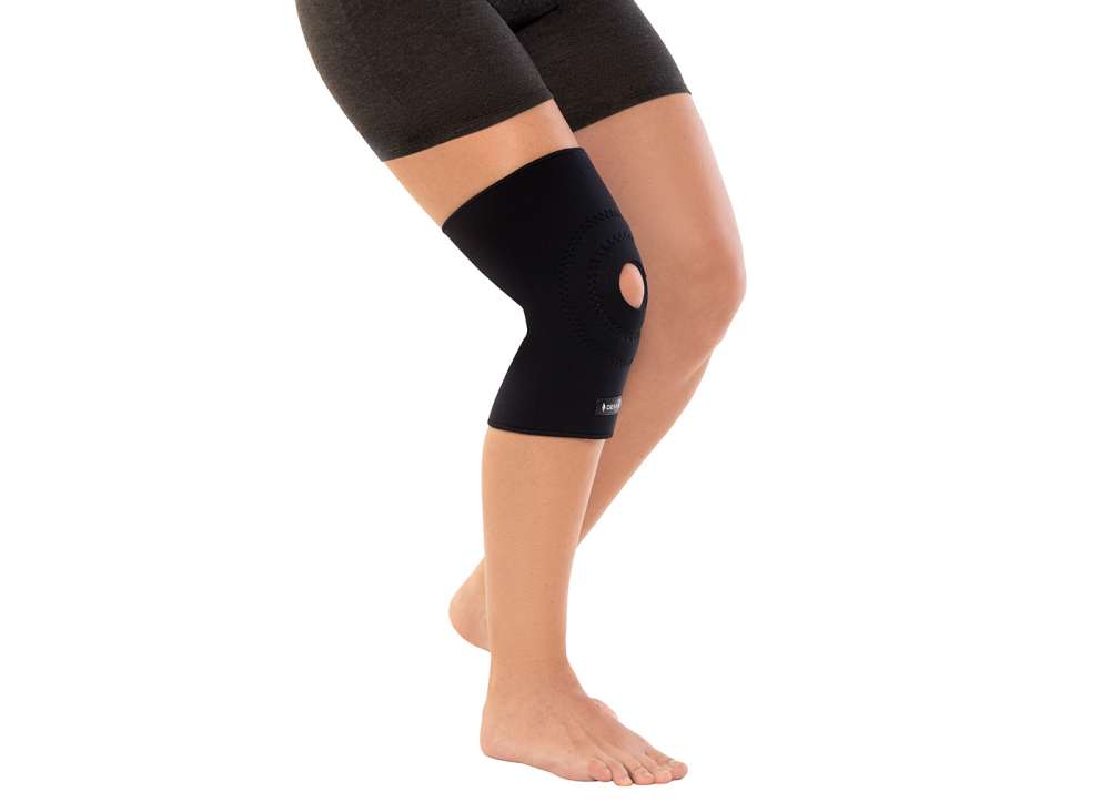 Rodillera con rótula abierta de neoprene